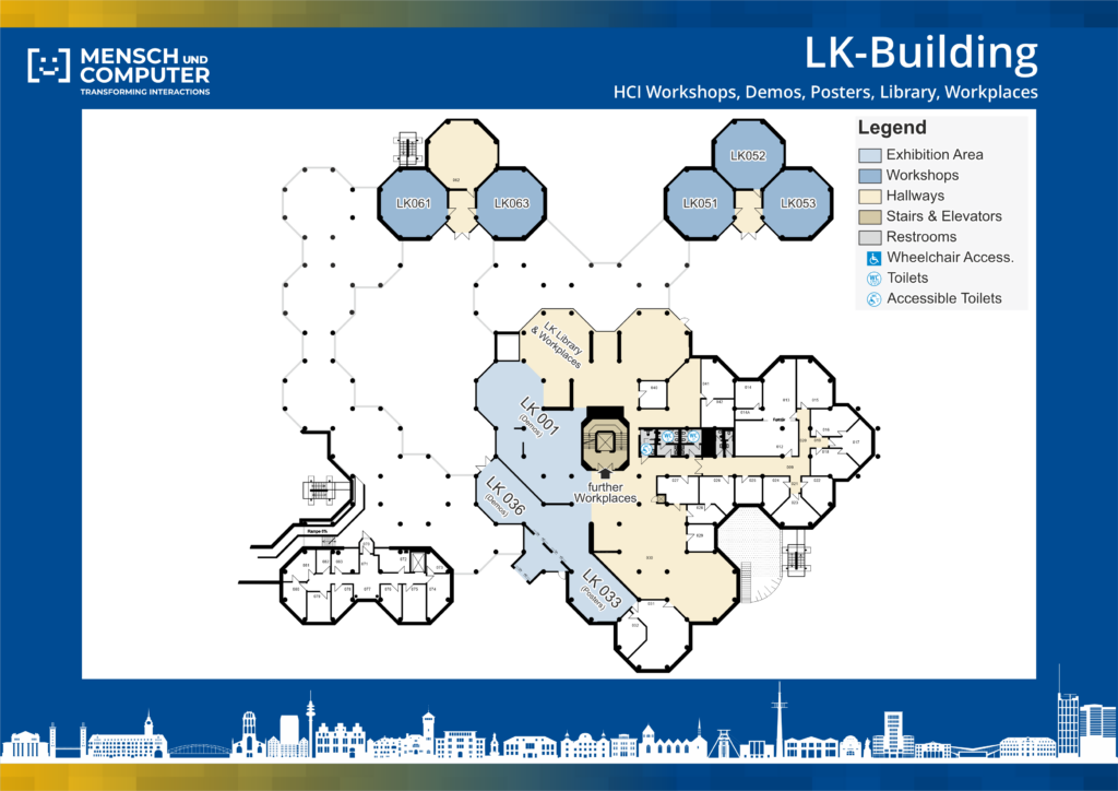 Map of Campus Duisburg LK-Buildings